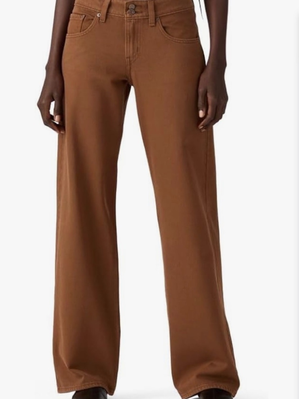 Levi's Women's jeans.  Brown Low Cut Size 6 28 100% Cotton Like New - Picture 4 of 5